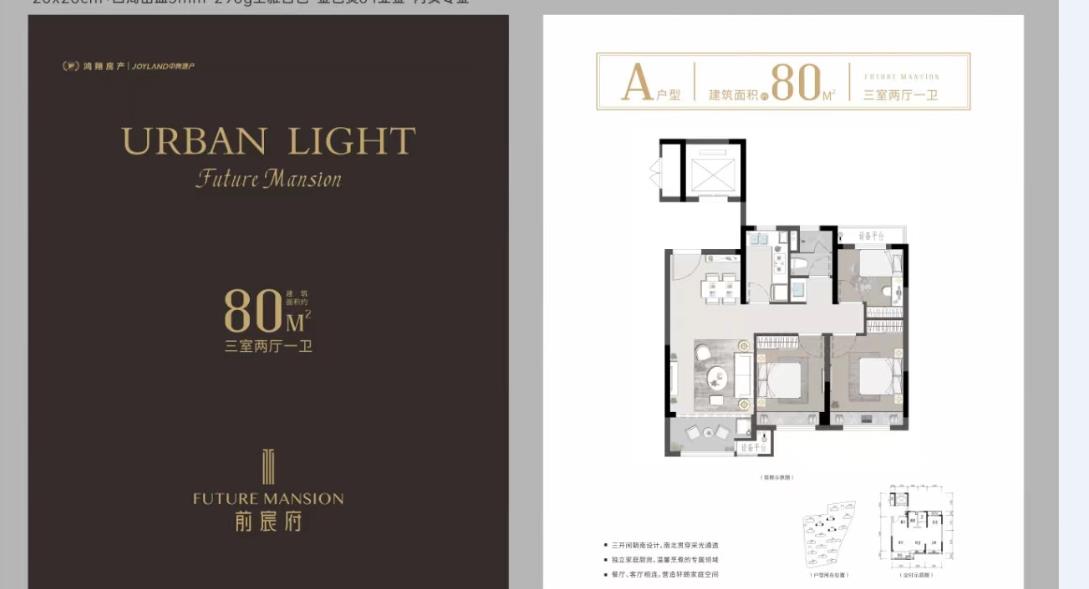 海宁斜桥鸿翔前辰府A户型图