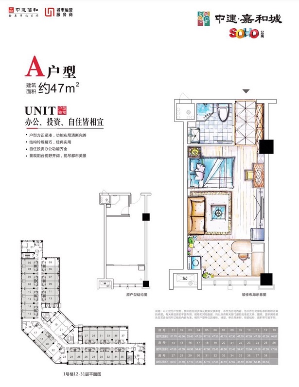 中建嘉佳公馆户型