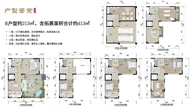 筑友玺珑湾B户型户型图