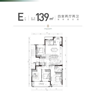 翠栖府户型,E