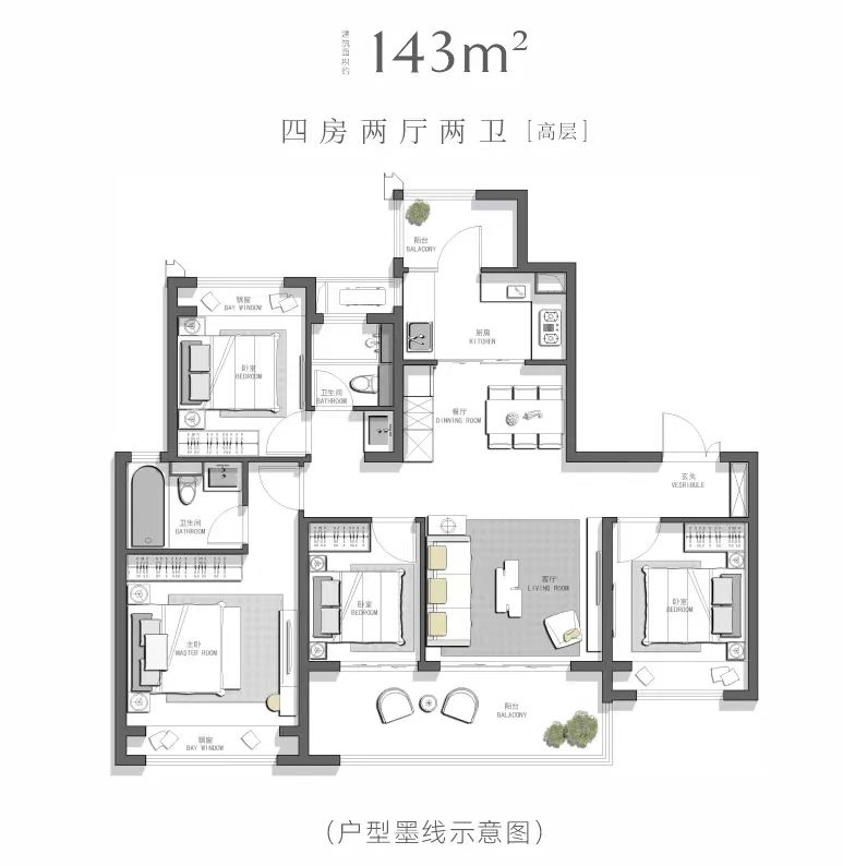 象屿天悦东方户型A户型图