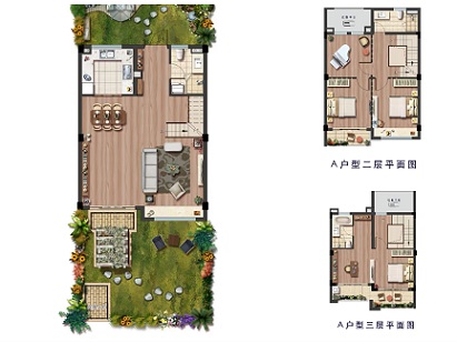 梦想城云澜墅D户型户型图