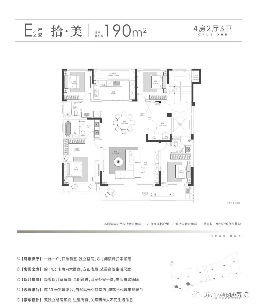 上华璟庭户型,户型B