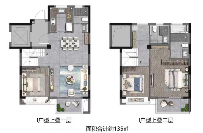 中国铁建熙语户型,星空上叠